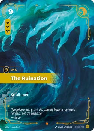 The Ruination (180/219) - Unleashed Foil