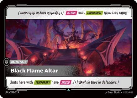 Black Flame Altar (208/219) - Unleashed Foil