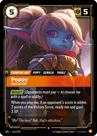 Poppy - Paragon (116/219) - Unleashed Foil