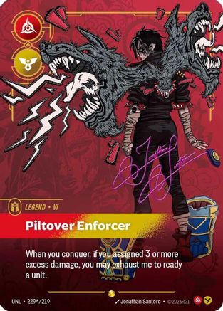 Vi - Piltover Enforcer (Signature) (229*/219) - Unleashed Foil