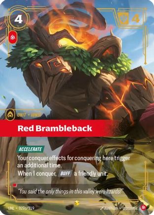 Red Brambleback (Alternate Art) (029a/219) - Unleashed Foil