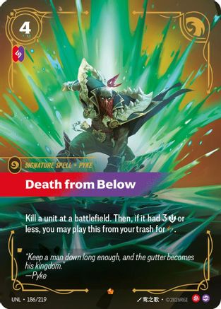 Death from Below (186/219) - Unleashed Foil