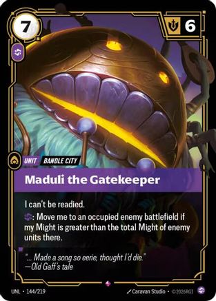Maduli the Gatekeeper (144/219) - Unleashed Foil