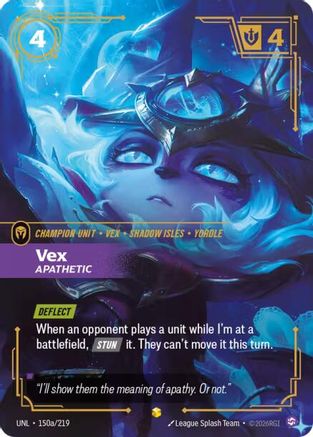 Vex - Apathetic (Alternate Art) (150a/219) - Unleashed Foil