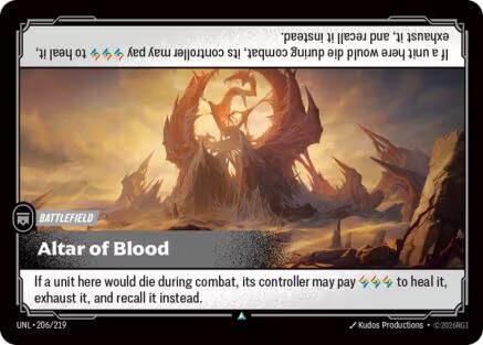 Altar of Blood (206/219) - Unleashed Foil