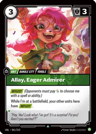 Allay, Eager Admirer (041/219) - Unleashed Foil