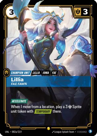 Lillia - Fae Fawn (Alternate Art) (082a/219) - Unleashed Foil