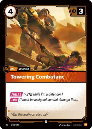 Towering Combatant (099/219) - Unleashed