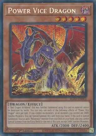 Power Vice Dragon (BLZD-EN002) - Blazing Dominion 1st Edition