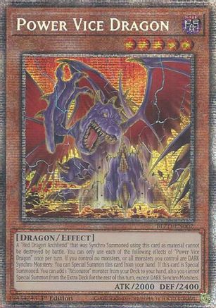 Power Vice Dragon (Starlight Rare) (BLZD-EN002) - Blazing Dominion 1st Edition
