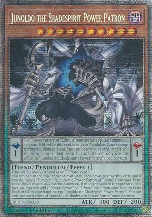Junoldo the Shadespirit Power Patron (Starlight Rare) (BLZD-EN013) - Blazing Dominion 1st Edition