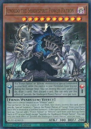 Junoldo the Shadespirit Power Patron (BLZD-EN013) - Blazing Dominion 1st Edition