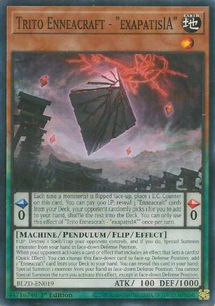 Trito Enneacraft - "exapatisIA" (BLZD-EN019) - Blazing Dominion 1st Edition