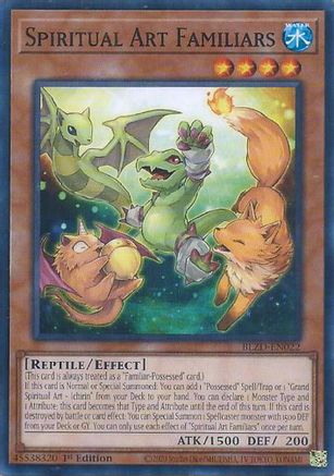 Spiritual Art Familiars (BLZD-EN022) - Blazing Dominion 1st Edition