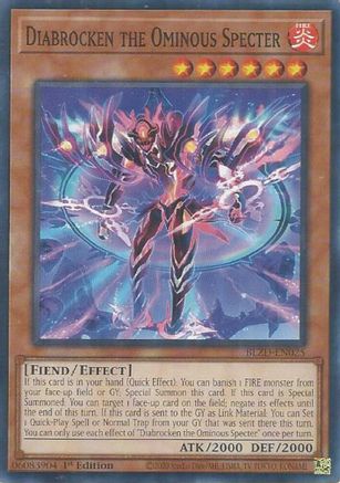Diabrocken the Ominous Specter (BLZD-EN025) - Blazing Dominion 1st Edition