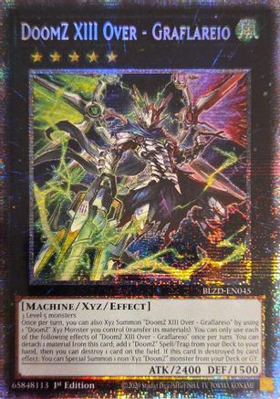DoomZ XIII Over - Graflareio (Starlight Rare) (BLZD-EN045) - Blazing Dominion 1st Edition