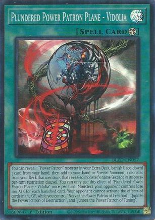Plundered Power Patron Plane - Vidolia (BLZD-EN057) - Blazing Dominion 1st Edition