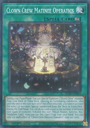 Clown Crew Matinee Operatics (BLZD-EN060) - Blazing Dominion 1st Edition