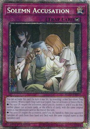 Solemn Accusation (Starlight Rare) (BLZD-EN079) - Blazing Dominion 1st Edition