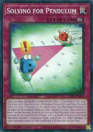 Solving for Pendulum (BLZD-EN080) - Blazing Dominion 1st Edition