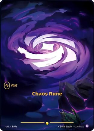 Chaos Rune (Alternate Art) (R05a) - Unleashed Foil