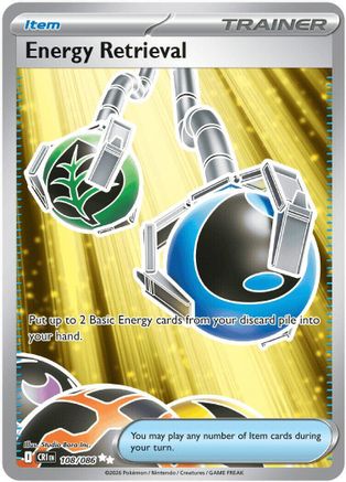 Energy Retrieval 108/086  - Holofoil ME04 Chaos Rising - Ultra Rare