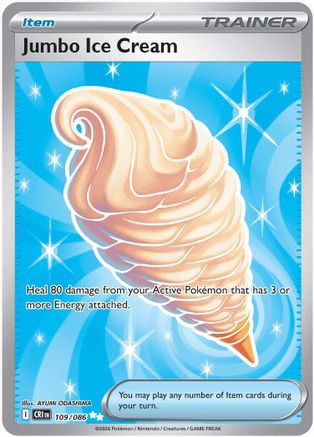 Jumbo Ice Cream 109/086  - Holofoil ME04 Chaos Rising - Ultra Rare