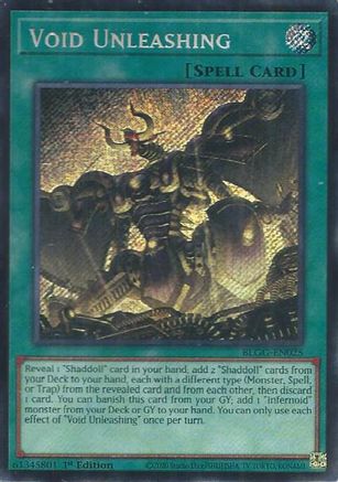 Void Unleashing (BLGG-EN025) - Battles of Legend: Glorious Gallery 1st Edition