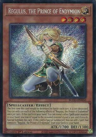 Regulus, the Prince of Endymion (BLGG-EN050) - Battles of Legend: Glorious Gallery 1st Edition