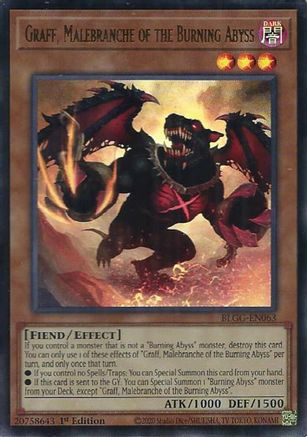 Graff, Malebranche of the Burning Abyss (BLGG-EN063) - Battles of Legend: Glorious Gallery 1st Edition