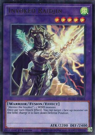 Invoked Raidjin (BLGG-EN085) - Battles of Legend: Glorious Gallery 1st Edition