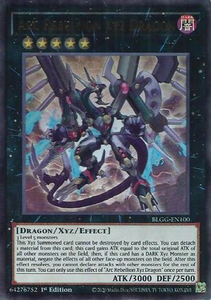 Arc Rebellion Xyz Dragon (BLGG-EN100) - Battles of Legend: Glorious Gallery 1st Edition