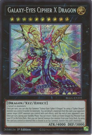 Galaxy-Eyes Cipher X Dragon (BLGG-EN101) - Battles of Legend: Glorious Gallery 1st Edition