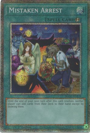 Mistaken Arrest (Starlight Rare) (BLGG-EN114) - Battles of Legend: Glorious Gallery 1st Edition