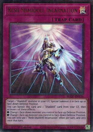 Resh Shaddoll Incarnation (BLGG-EN134) - Battles of Legend: Glorious Gallery 1st Edition