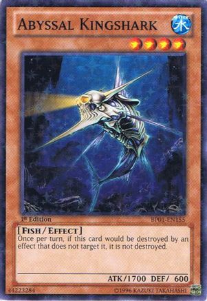 Abyssal Kingshark (Starfoil) (BP01-EN155) - Battle Pack: Epic Dawn Unlimited