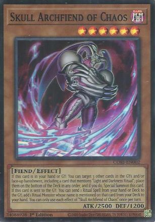Skull Archfiend of Chaos (CORI-EN002) - Chaos Origins 1st Edition
