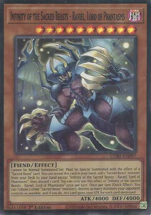 Infinity of the Sacred Beasts - Raviel, Lord of Phantasms (CORI-EN007) - Chaos Origins 1st Edition