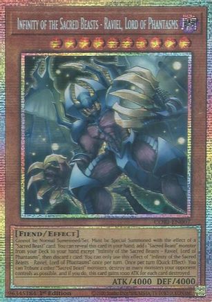 Infinity of the Sacred Beasts - Raviel, Lord of Phantasms (Starlight Rare) (CORI-EN007) - Chaos Origins 1st Edition