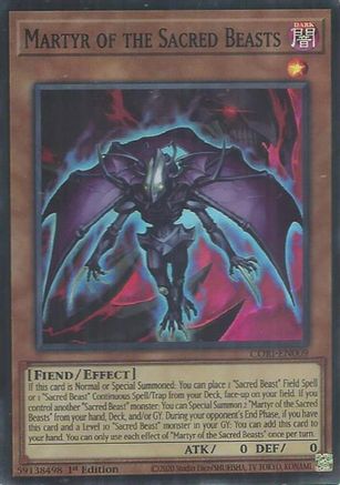 Martyr of the Sacred Beasts (CORI-EN009) - Chaos Origins 1st Edition