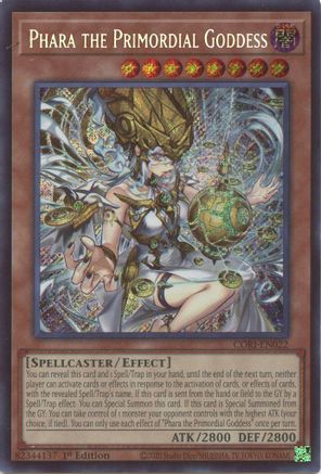 Phara the Primordial Goddess (Secret Rare) (CORI-EN022) - Chaos Origins 1st Edition