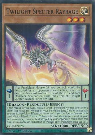 Twilight Specter Rayrage (CORI-EN025) - Chaos Origins 1st Edition