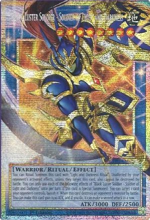 Black Luster Soldier - Soldier of Light and Darkness (Starlight Rare) (Extended Art) (CORI-EN028) - Chaos Origins 1st Edition