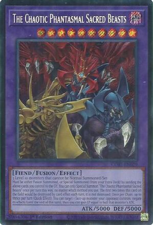 The Chaotic Phantasmal Sacred Beasts (Secret Rare) (CORI-EN029) - Chaos Origins 1st Edition