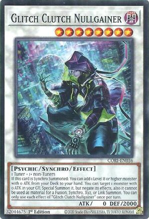 Glitch Clutch Nullgainer (CORI-EN036) - Chaos Origins 1st Edition
