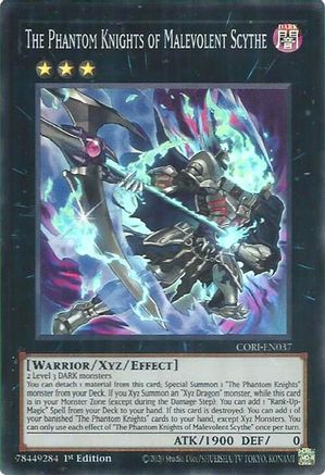 The Phantom Knights of Malevolent Scythe (CORI-EN037) - Chaos Origins 1st Edition