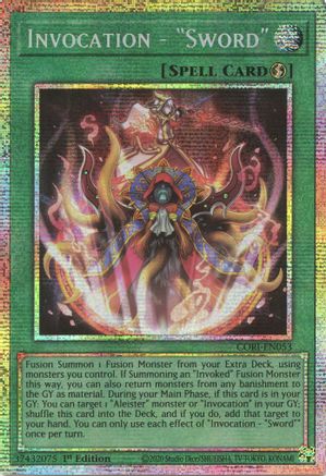 Invocation - "Sword" (Starlight Rare) (CORI-EN053) - Chaos Origins 1st Edition