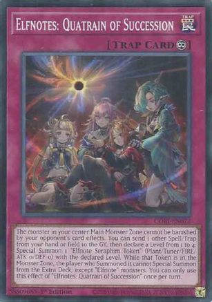 Elfnotes: Quatrain of Succession (CORI-EN072) - Chaos Origins 1st Edition
