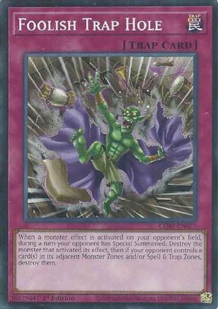 Foolish Trap Hole (CORI-EN077) - Chaos Origins 1st Edition