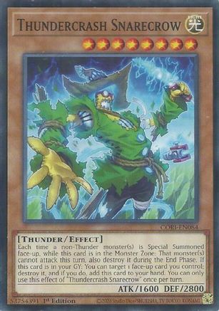 Thundercrash Snarecrow (CORI-EN084) - Chaos Origins 1st Edition